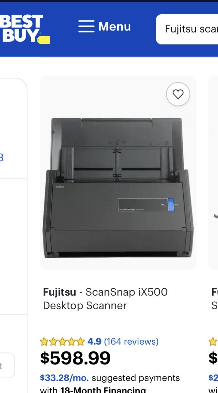 Fujitsu scan snap printer