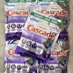 Cascade Platinum Plus Action 5 X 3 Pacs Dishwasher Detergent