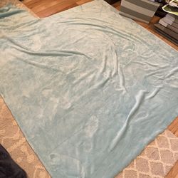 Light Blue Fleece Fabric 
