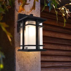 Lutec Craftsman Style Outdoor LED Wall Lantern $24.99