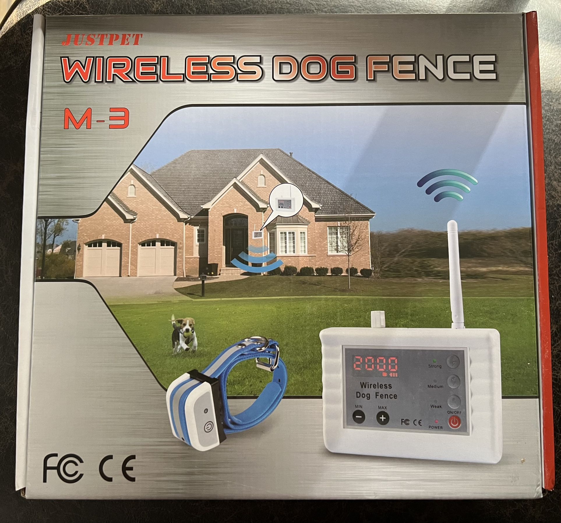 Brand New In Box Justpet Wireless Dog Fence With 3 Collars