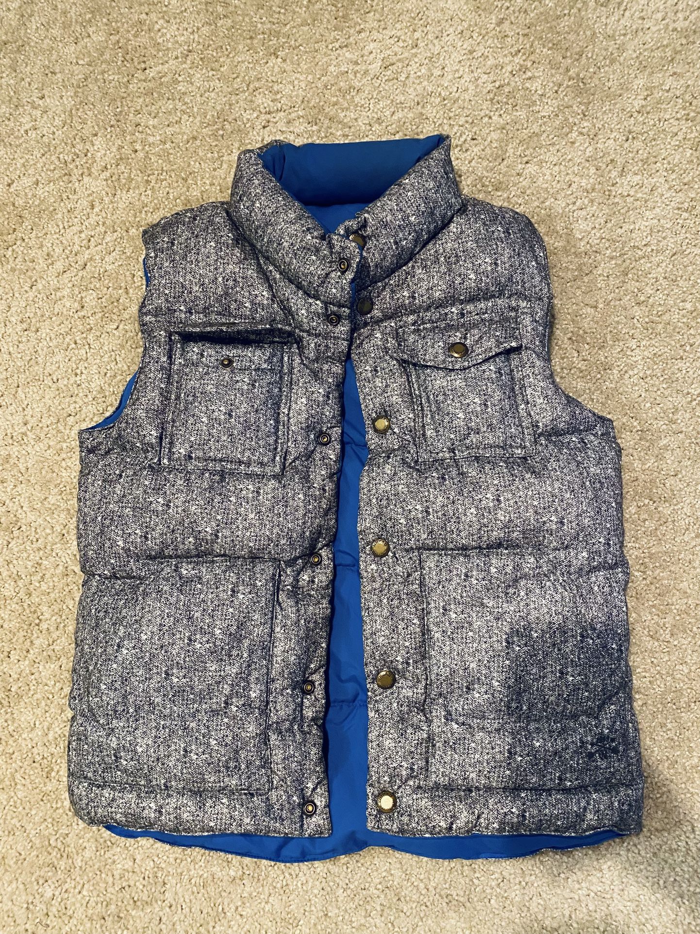 Puffer Down Vest Double Sided Wear, Unisize M/L