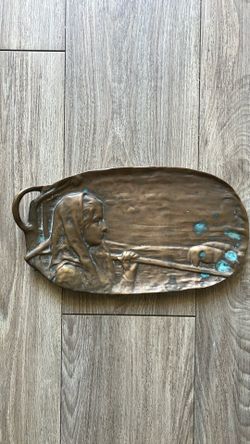 Antique Bronze Trinket Tray