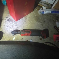 Snap-On 1/4" Cordless Long-Neck Ratchet - 14.4v - CTR817 - Like New - Red