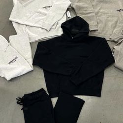 Essential Hoodies Black, Gray And , Dark Oat ( Sold Separately) 