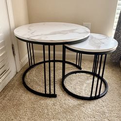 Black & White Coffee Tables( set of 2)