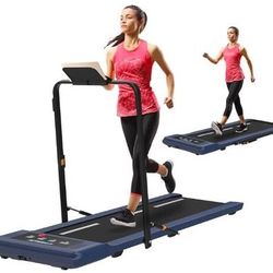 NEW Exerpeutic Walking Pad Treadmill, Weight Capacity 400lbs, Speed 0.5-4 MPH, Hydraulic Handrail. Retail price is $299.