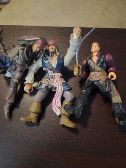 Disney Pirates of the Caribbean 3 action figure lot