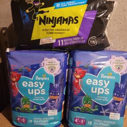 Pampers Easy-Ups & Pampers Ninjamas 