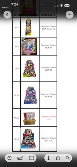Pokemon wholesale Japanese Brand new sealed .