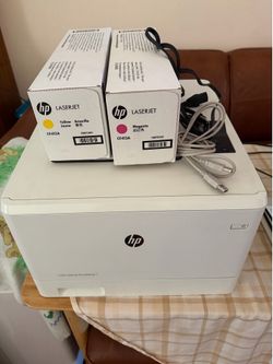 HP Laser Jet Pro M452nw Color Printer with Red & Yellow Cartridges