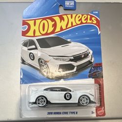 Hot Wheels 2018 Honda Civic Type R White 1:64 Diecast Nightspeed Series Car