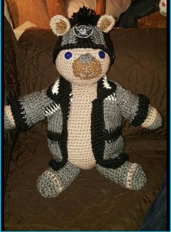 One of a kind raider bear hand made