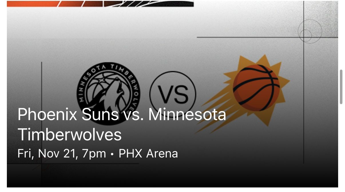 Phoenix Suns Vs Minnesota Timberwolves