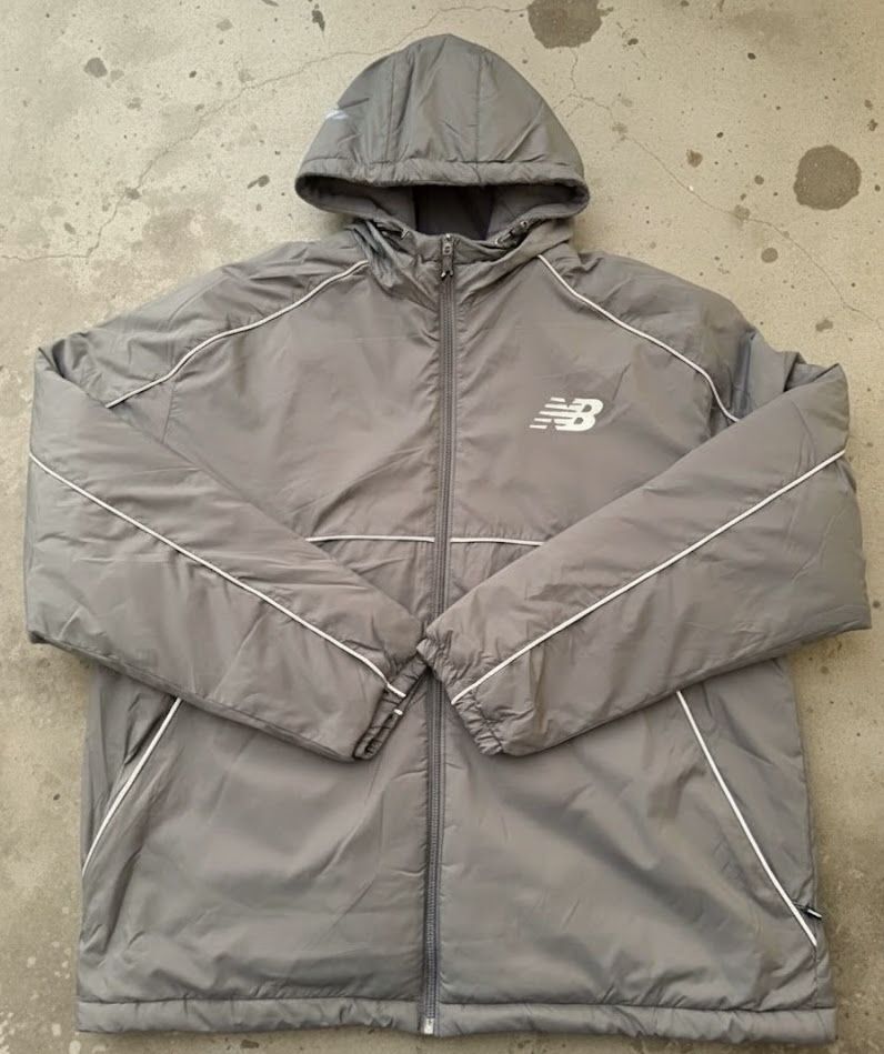 Men’s Size Large New Balance Puffer Jacket (Gray)