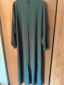 Green long dress