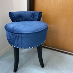 Small Wood Pouf Chair