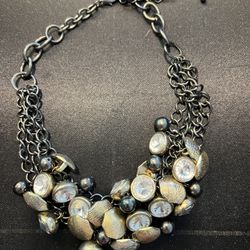 Necklace - Silver With Mix of stones 