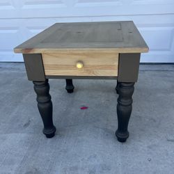Solid Wood End Table By Broyhill