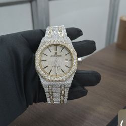 ICEDOUT  AP MOISSANITE WATCH