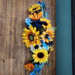 New Wedding Backdrop Swags. 3pc Sunflowers.