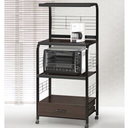 Microwave Stand Available In Black  And White 