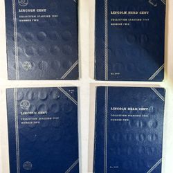 4 Sets Lincoln Head One Cent Collection