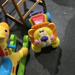 Fisher-Price Lion Walker Musical Ride On Toy Or Rocking Horse Giraffe