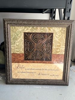 Framed Inspirational Quote Wall Art