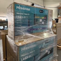  70” HISENSE ROKU 4K HDR SMART TV