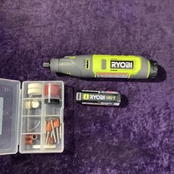 🧰🛠RYOBI USB Lithium Rotary Tool w/2.0Ah USB Battery(NO Charging Cable)-$35!🧰🛠