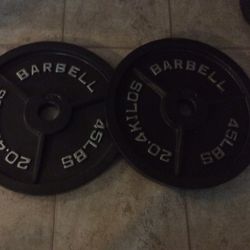 (2) 45lb Olympic Weight Plates