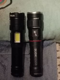 Nebo alyde king flashlight and an rca