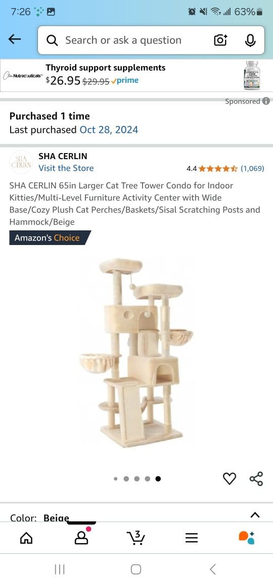 Cat Tower (65 In)