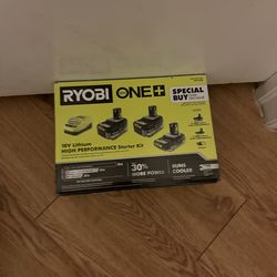 ONE+ 18V Lithium-Ion HIGH PERFORMANCE Starter Kit with 2.0 Ah Battery, (2) 4.0 Ah Batteries, and Cha