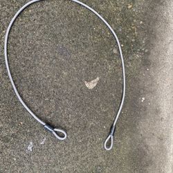 Master Lock Cable, Steel Cable With Looped Ends