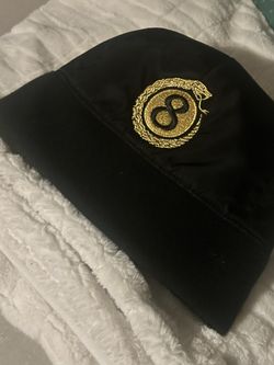 Kangol Pilot 6 Panel Beanie - Black/Gold/Orange - Size S/M