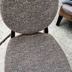 Animal Print Slipper Chair