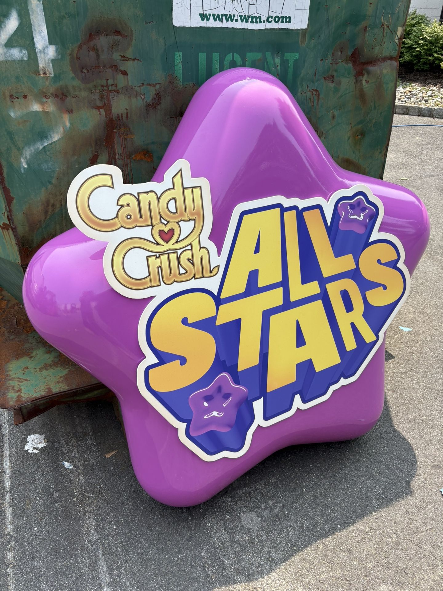 Fabricated Candy Crush Sign
