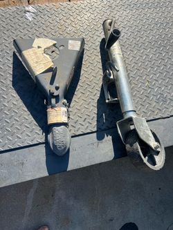 Trailer tongue and jack with hitch