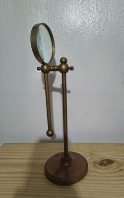 VINTAGE DESKTOP " NAUTICAL" MAGNIFYING 15"