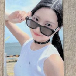 Le Serrarim Girl at Beach Photo Card
