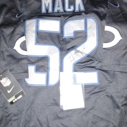 Khalil Mack Auto Jersey Coa Nike Authentic Jersey Black Chicago Bears Jersey Tags New Coa Beckett 