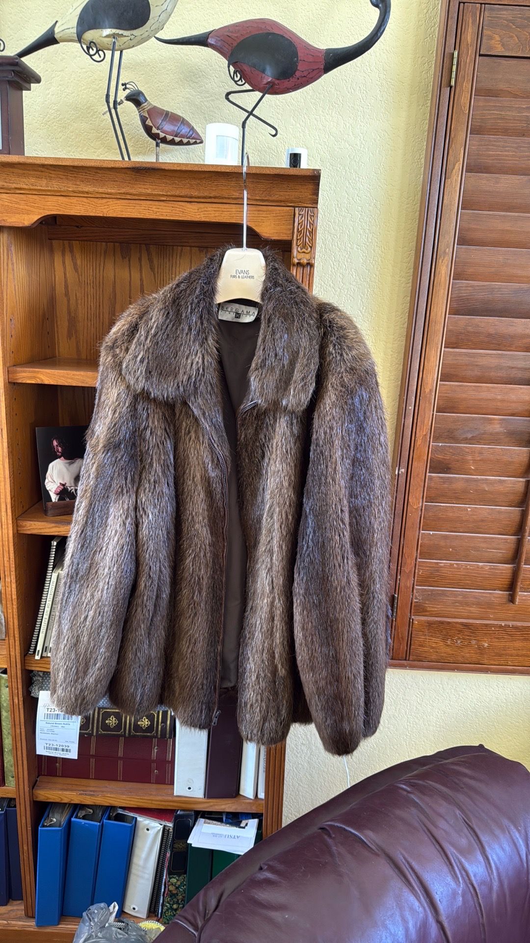 Natural Brown Nutria Jacket