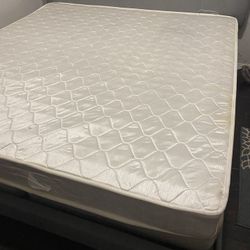 King box Springs, mattress and Headboard
