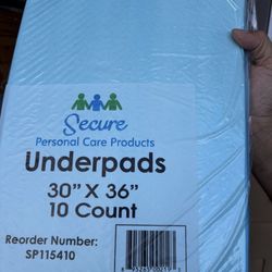 Underpads 30 Packs For 70.00