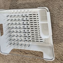 OXXO White Dish Drying Rack