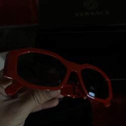 Red Versace sunglasses 