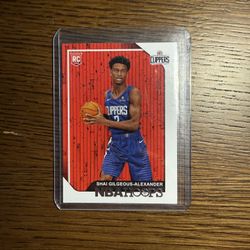 SHAI GILGEOUS-ALEXANDER NBA HOOPS ROOKIE CARD