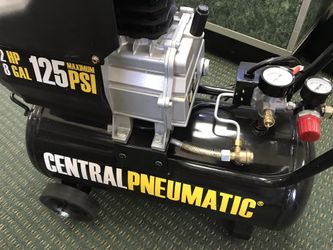 Central Pneumatic 8 gal. 2 HP 125 PSI Oil Lube Air Compressor for